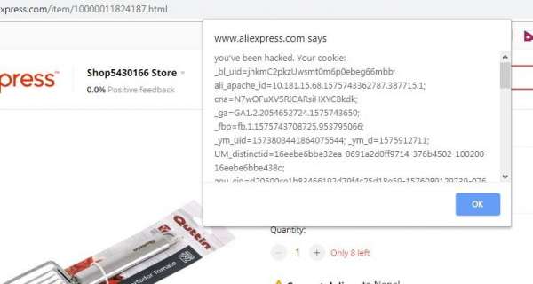 Stored XSS in Alibaba and Aliexpress